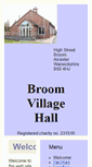 Mobile Screenshot of broomvillagehall.org.uk